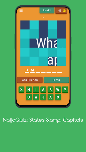 NaijaQuiz: States & Capitals Screenshot 0