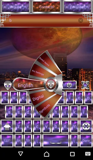 UFO Go Keyboard theme Screenshot 1
