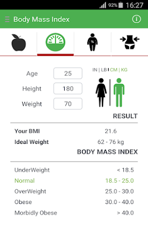 Ideal Weight Calculator Screenshot 1