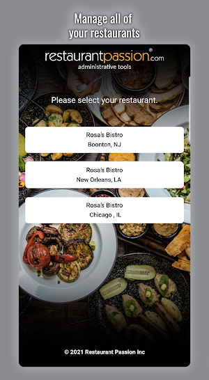 Restaurant Passion Admin Tools Screenshot 0