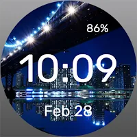 City in Reflection Watch Face