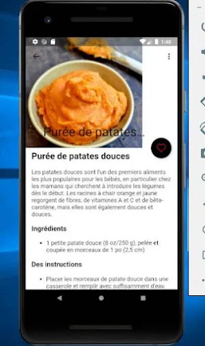 Repas bébé fait maison Screenshot 3