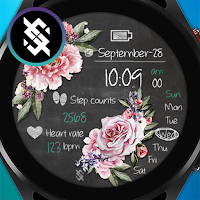 BFF28- Blackboard Art Flower