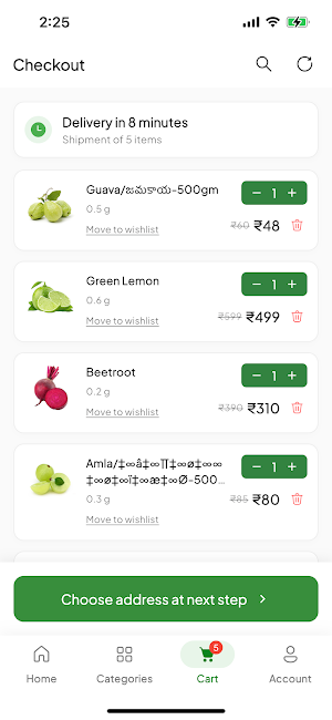 Grocery Screenshot 2