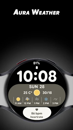 Aura Weather - Watch face Screenshot 0