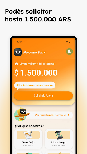 RayoPresta - Préstamos Rápidos Screenshot 1