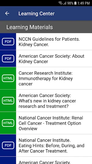 Kidney Cancer Manager Screenshot 3