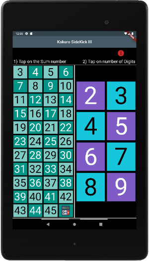 Kakuro SideKick III Screenshot 3