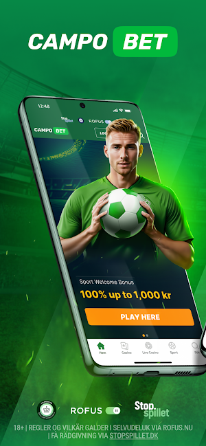 Campobet.dk - Kasino og sport Screenshot 0