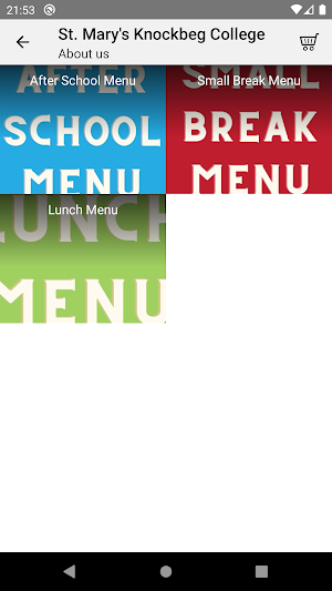 SFC Lunch Portal Screenshot 1