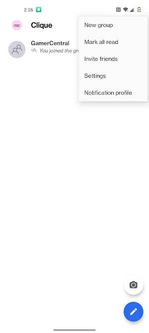 Clique Messenger Screenshot 0