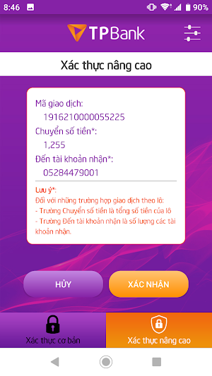 TPBank eToken Biz Screenshot 0