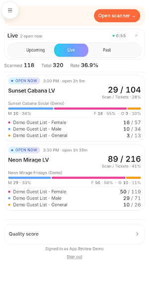 TGH Ticketing Screenshot 0