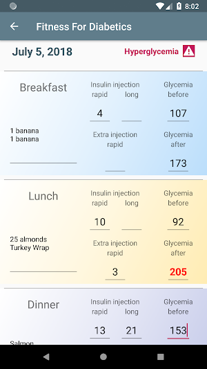Fitness for Diabetics: Blood s Screenshot 1