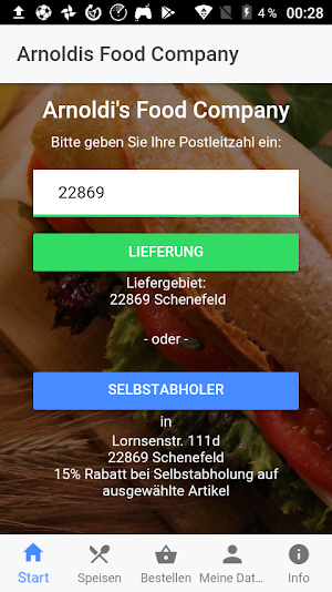 Arnoldis Food Company Screenshot 0