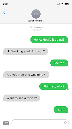 Messages Screenshot 2
