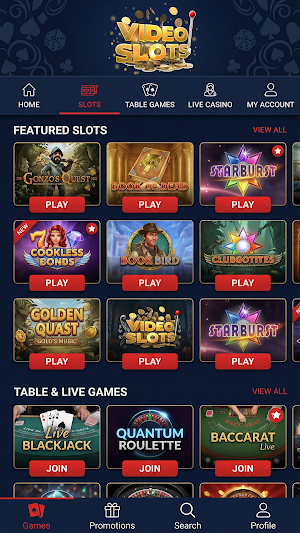 Videoslots App Screenshot 0