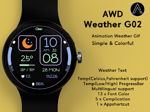AWD Weather G02 watchface Screenshot 0