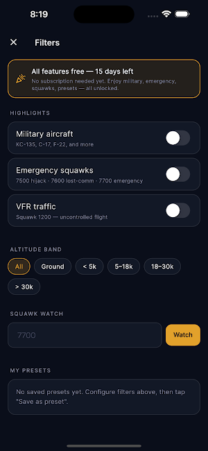 ADSB Tracker Live Screenshot 1