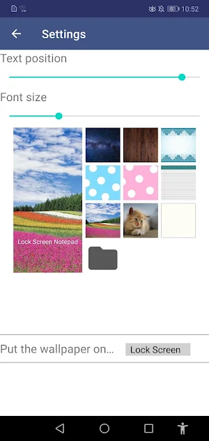 Lock Screen Notepad Screenshot 2