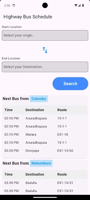 Highway Bus Sri Lanka Screenshot 0