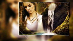 Beautiful Waterfall Photo Frames Greeting Cards Screenshot 1