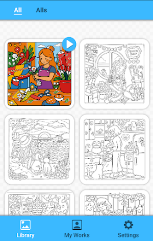 Cozy Girl Life:Color by number Screenshot 1