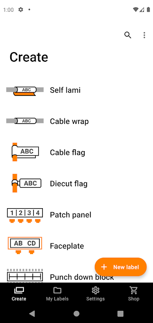 Brother Pro Label Tool Screenshot 0