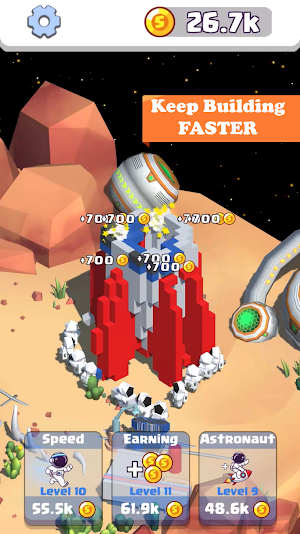 Idle Space Launch 3D Screenshot 1