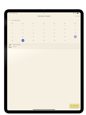 Easy Calendar: holidays & task Screenshot 3