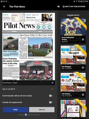 The Pilot News E-Edition Screenshot 1