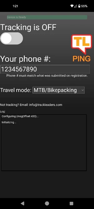 Trackleaders Ping Screenshot 0