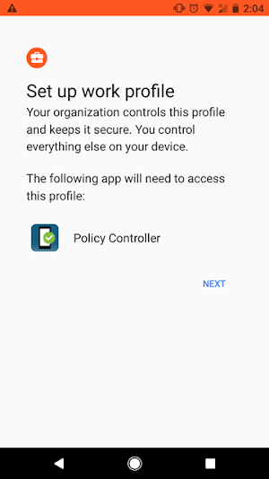 DSI Device Policy Controller Screenshot 2