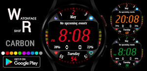 Carbon Watch Face Wear OS Screenshot 0
