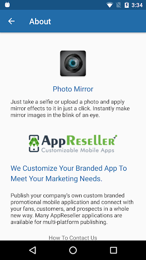 AppReseller Photo Mirror Screenshot 1