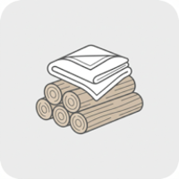 Crisp Linen Log