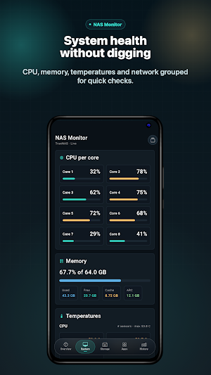 NAS Monitor Screenshot 1