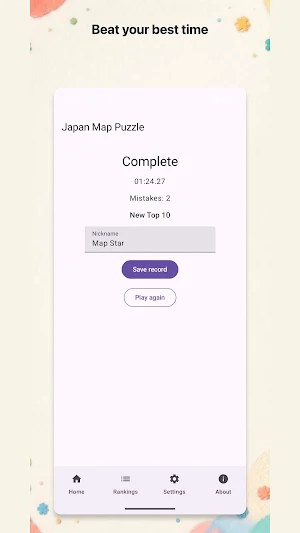 Japan Map Puzzle Screenshot 2
