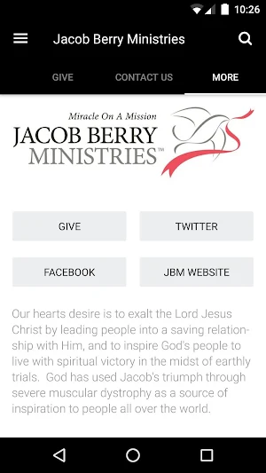Jacob Berry Ministries Screenshot 2
