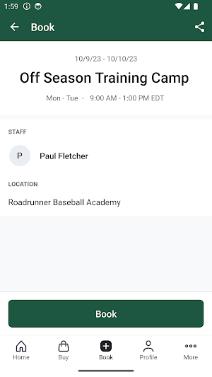 Roadrunner Baseball Academy Screenshot 2
