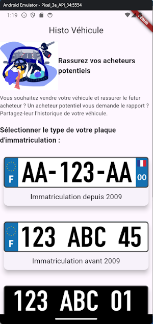 Historique Véhicule Screenshot 0