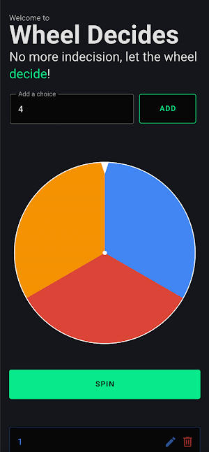 Wheel Decides - Random picker Screenshot 0