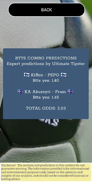Btts Combo picks - Vip Screenshot 1