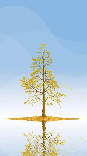 Ginkgo Tree Live Wallpaper Screenshot 0