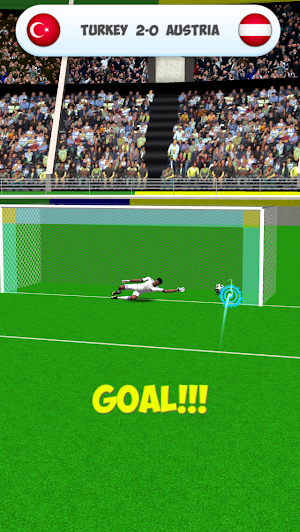 EURO CUP SHOOTOUT SOCCER 3D Screenshot 1