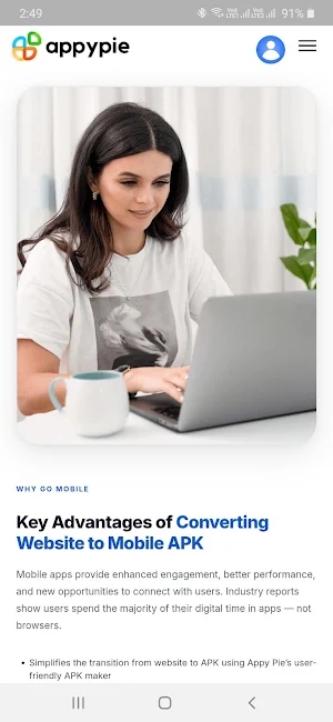 Website to APK Converter Screenshot 1
