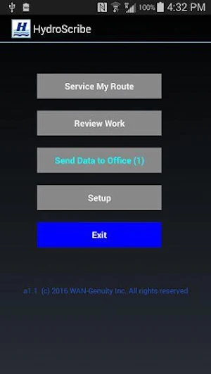 HydroScribe Mobile App Screenshot 0
