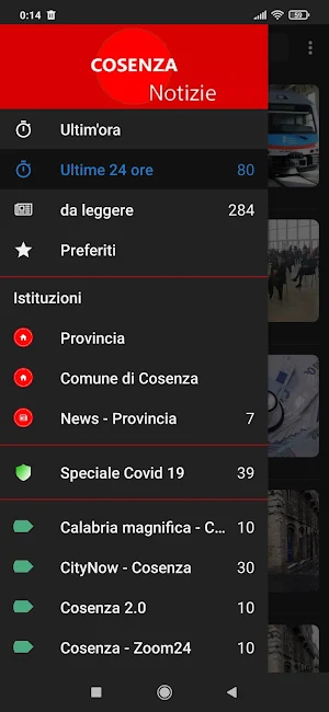 Cosenza notizie Screenshot 0