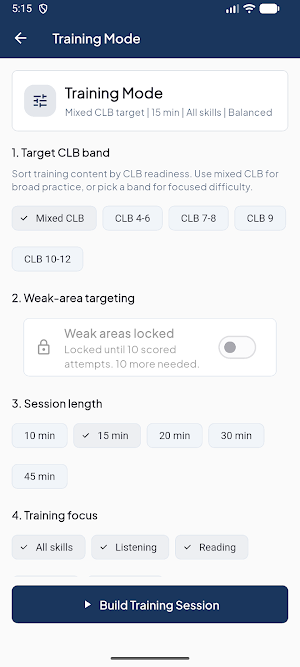 CELPIP 2026 Mock Exam Screenshot 2