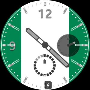 Nigeria Flag Watchface Screenshot 1